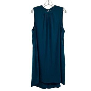DR2 Women's Sleeveless Shift Dress Teal Size XL Knee Length Keyhole New